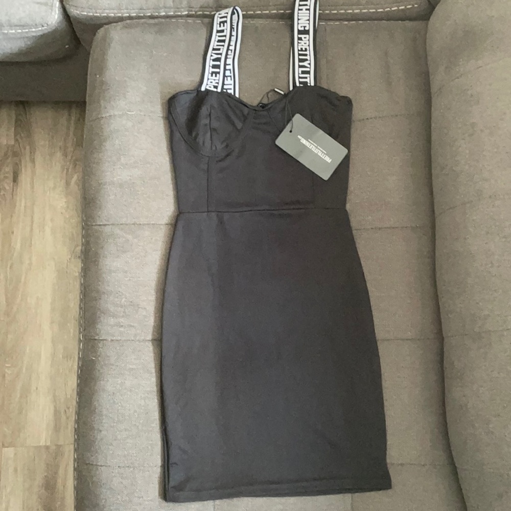 NEW PrettyLittleThing black bodycon dress